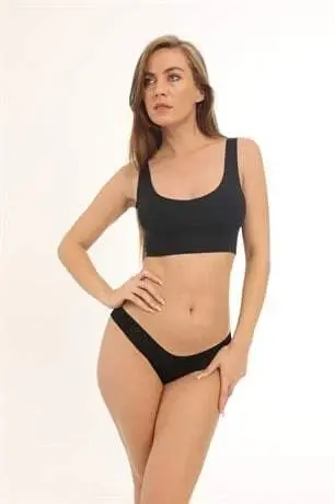 Женские бесшовные невидимые лазерные трусы 3-Pack в черном цвете - 5