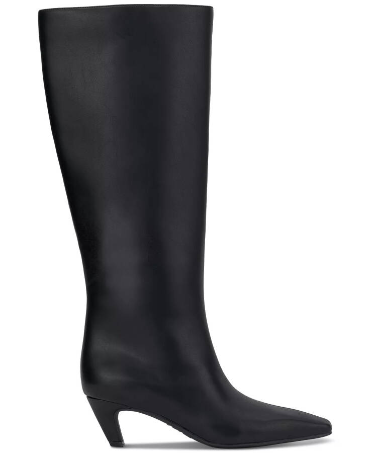 Женские ботинки Sameya Extra Wide-Calf Mid-Heel Boots, созданные для Modazone Black Smooth Extra Wide Calf - 2