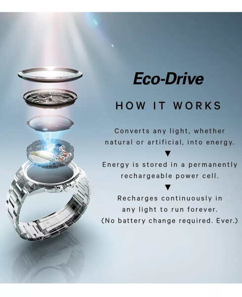 Женские часы с браслетом из нержавеющей стали Eco-Drive 28 мм EW2290-54L Без цвета - 4