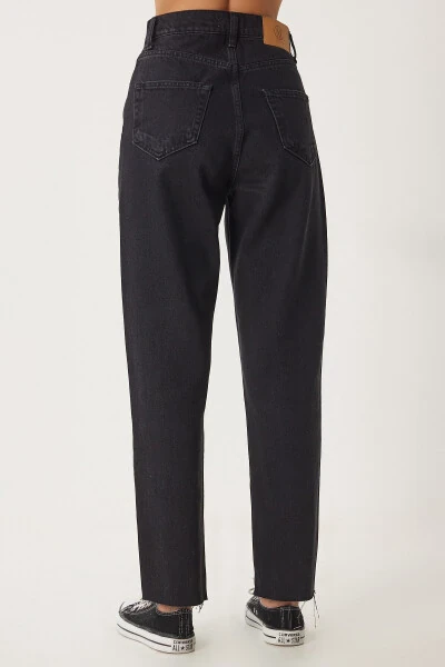 Женские черные прямые джинсы со средней посадкой UT00024 - 6