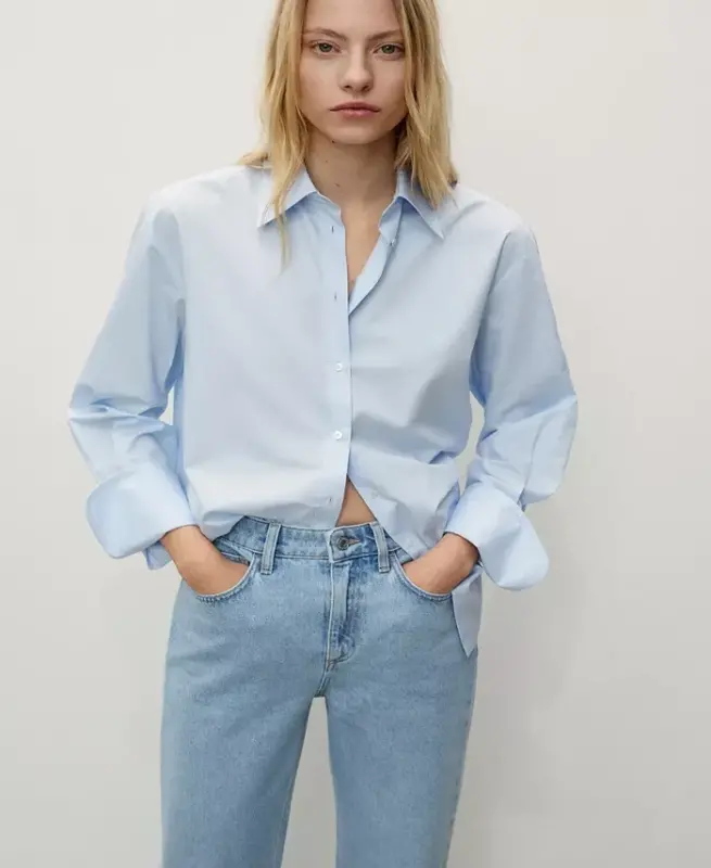 Женские джинсы Matilda средней посадки прямого кроя - 4