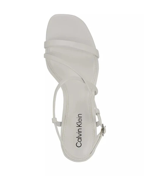 Женские Ishaya Strappy Low Stiletto Сандалии-Белые - 9