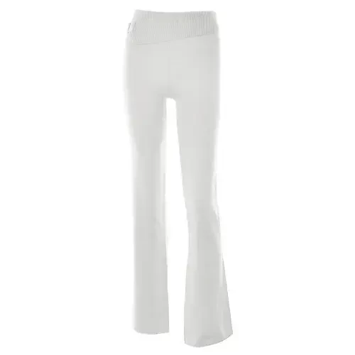 Женские костюмы из двух предметов. Трикотажные спортивные костюмы. Длинные рукава, укороченные худи на молнии, куртки, расклешенные брюки. Женская одежда. - 5