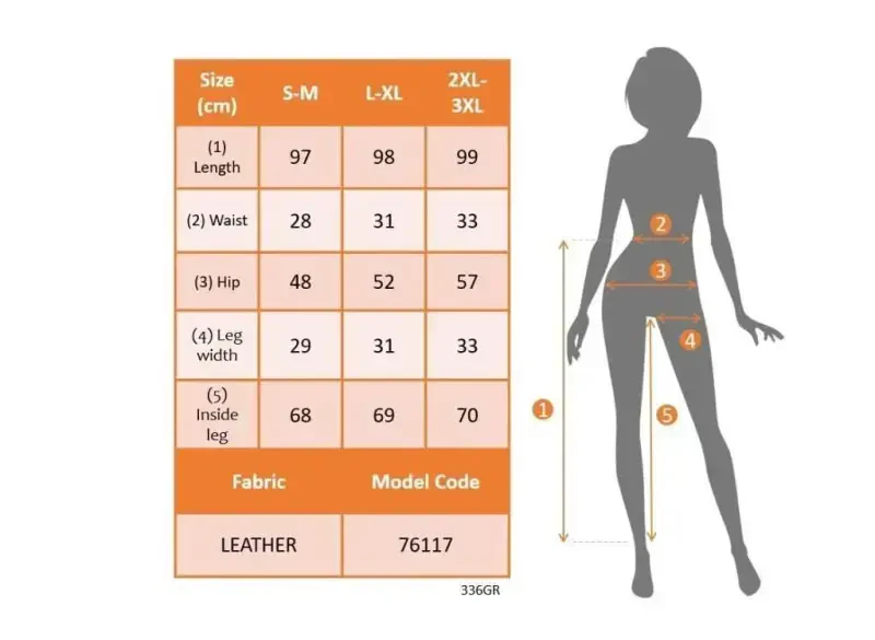 Женские кожаные леггинсы с карманами и эластичной резинкой на штанинах - 4