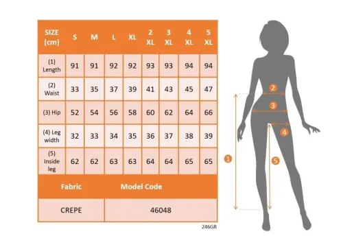 Женские Креповые Брюки с Высокой Посадкой - 4