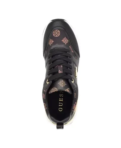 Женские кроссовки Kadlin Logo Detailed Retro Jogger — черный логотип, мульти - 4