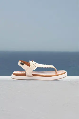 Женские летние кожаные сандалии 