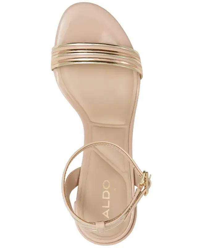 Женские нарядные двухчастные сандалии Emelda - Bone Metallic - 4