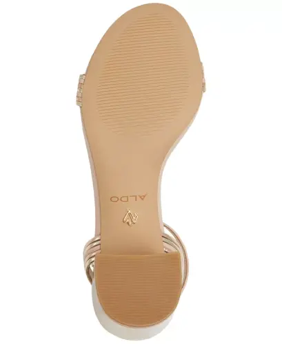 Женские нарядные двухчастные сандалии Emelda - Bone Metallic - 5