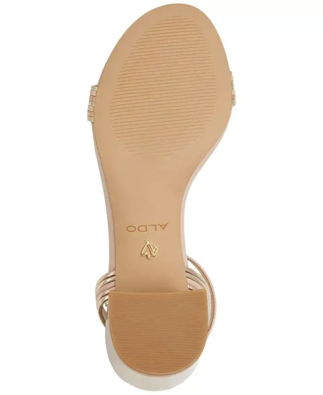 Женские нарядные двухчастные сандалии Emelda - Bone Metallic - 5