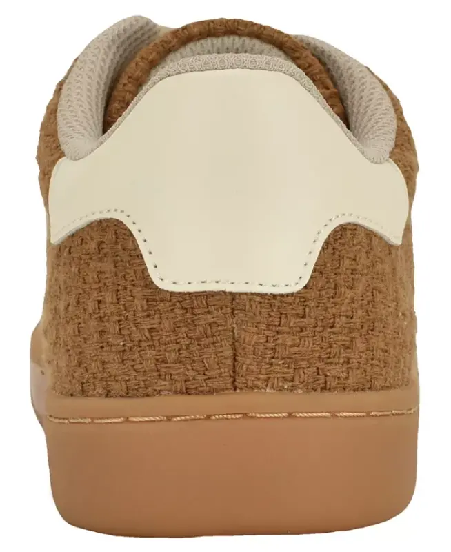 Женские низкопрофильные кроссовки на шнуровке Maisie Low Profile Lace-Up Sneakers — средне-коричневые - 2