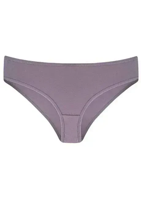 Женские однотонные трусы, 7 штук в упаковке, из хлопка с лайкрой, эластичная и мягкая ткань. - 5