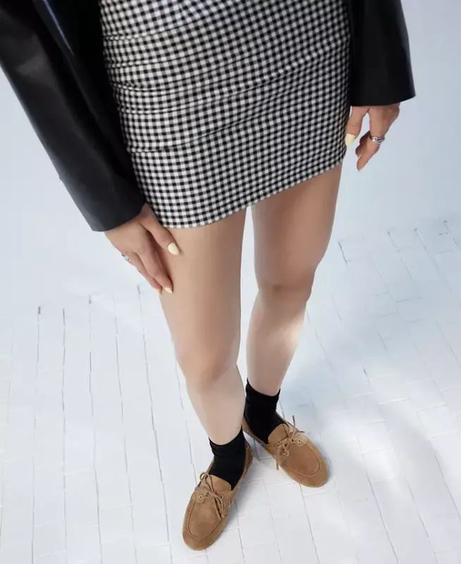 Женские парусные туфли-белый/кость - 7