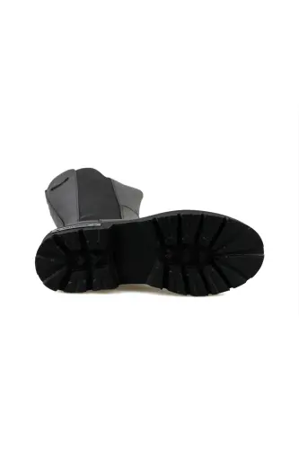 Женские повседневные кожаные сапоги 021Z100569-SPIEZZENNE-SIYAH-00569 - 5