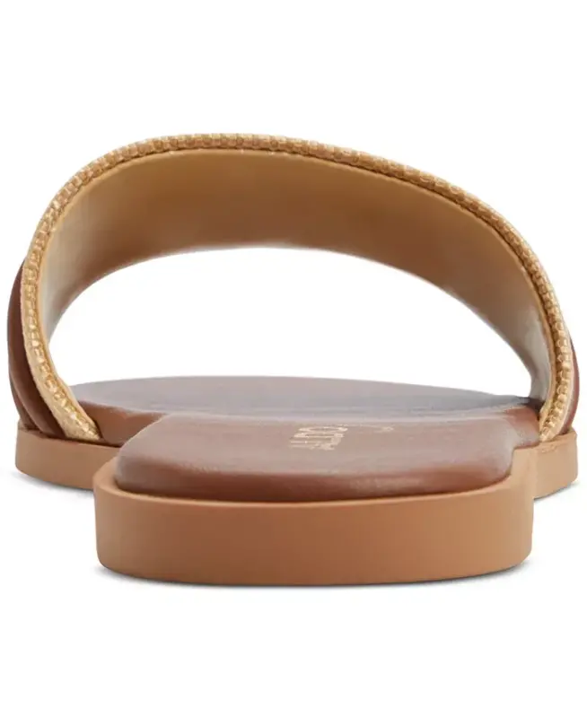 Women's Vasia Hardware-Trim Slide Flat Sandals - 3