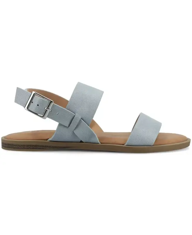 Женские сандалии на плоской подошве с ремешками Lavine Medium and Wide Width Multi Strap - Джинсово-синий - 4