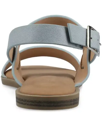 Женские сандалии на плоской подошве с ремешками Lavine Medium and Wide Width Multi Strap - Джинсово-синий - 5