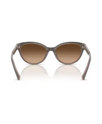 Женские солнцезащитные очки RA5326U-Solid Brown Milky Brown - 4