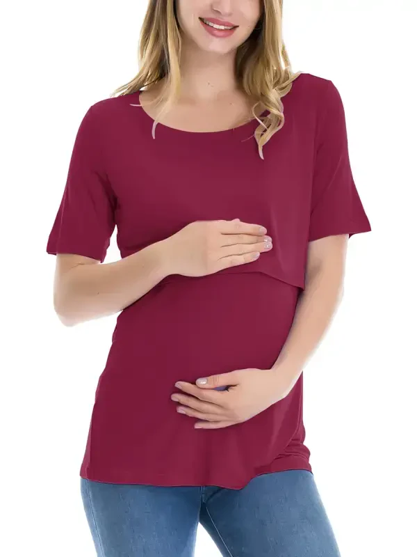Женские топы для кормления Smallshow, одежда для беременных, футболки для грудного вскармливания, 3 шт. - UILGO