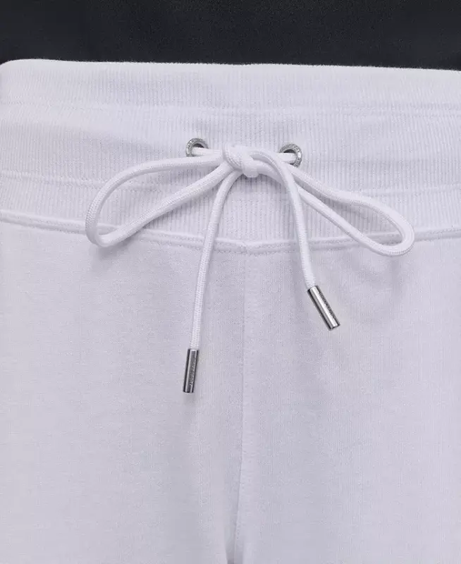 Женские укороченные брюки с логотипом и заклепками - 6