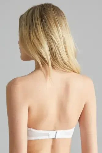 Женский Белый Лотос Бюстгальтер-Белый - 4