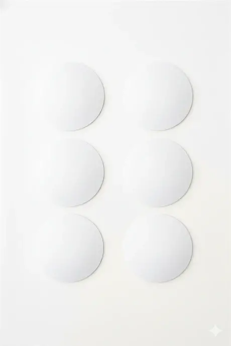 Женский бюстгальтер - Вкладыши для груди 3 пары белые (подходит для топов, бюстье, купальников) - 2