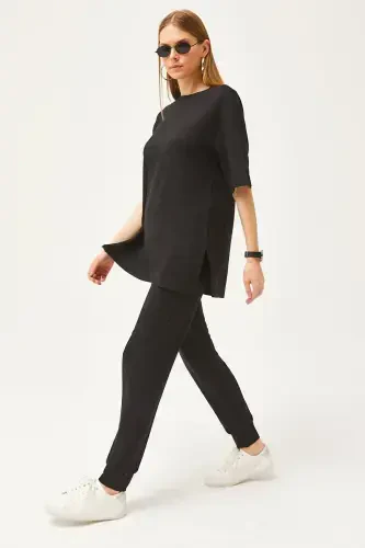 Женский черный комплект с кристаллами TKM-1900 - 4