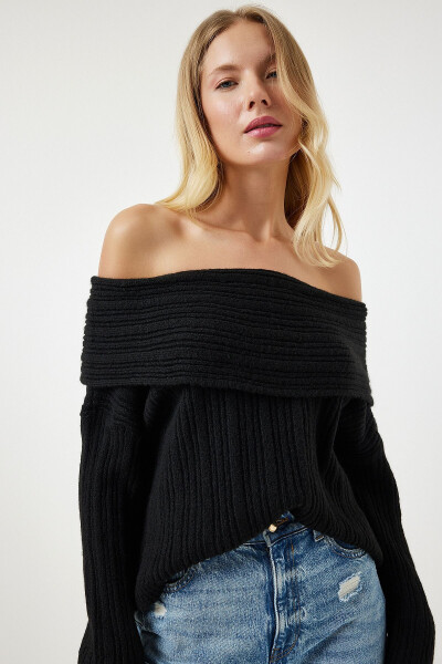 Женский Черный Madonna Водолазка PF00049 - 4