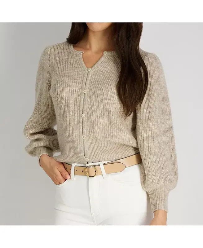 Женский двусторонний ремень из натуральной кожи - темно-синий, бежевый - 7