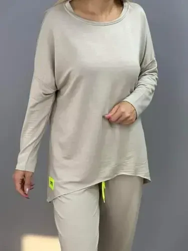 Женский Двухниточный Вискозно-Хлопковый Комплект с Деталью Арма - BÜYÜKBEDENIZ (1)