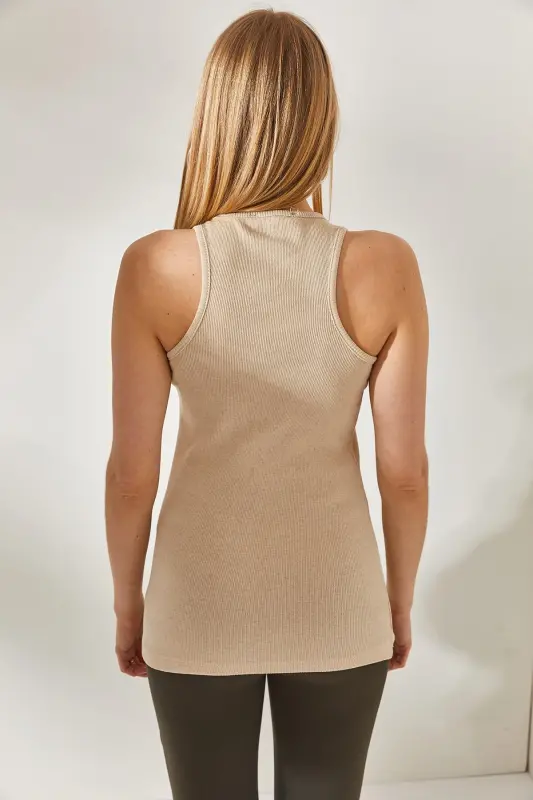 Женский Камень Длинный Корсет Майка ATL-00000003-Камень - 5