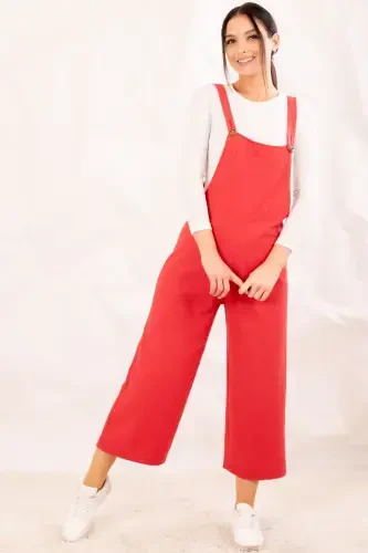 Женский Комбинезон Гранатовый Цвет Садовник ARM-20K001117-ГРАНАТОВЫЙ ЦВЕТ - Modazone (1)