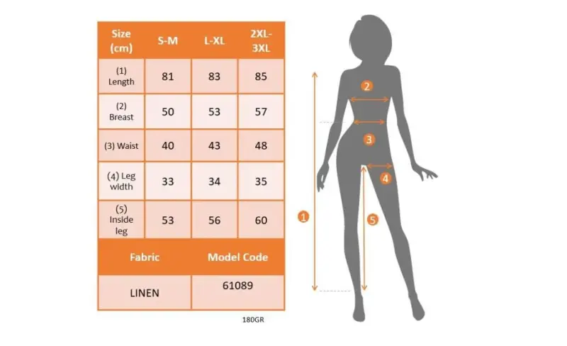 Женский комбинезон из льна с короткими рукавами, V-образным вырезом и поясом на талии. - 7