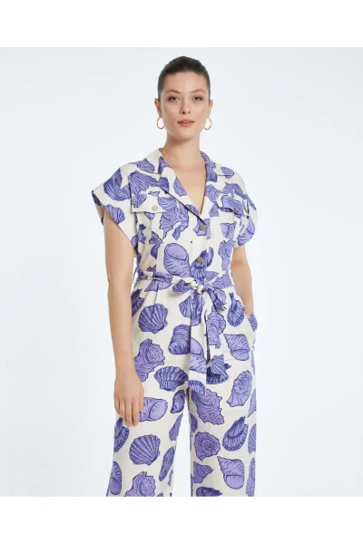 Женский комбинезон Serpil Lilac 38294 - Modazone (1)