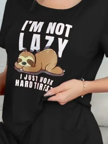 Женский комплект из вискозы с принтом, состоящий из блузки с короткими рукавами и круглым вырезом и шорт. - BÜYÜKBEDENIZ (1)