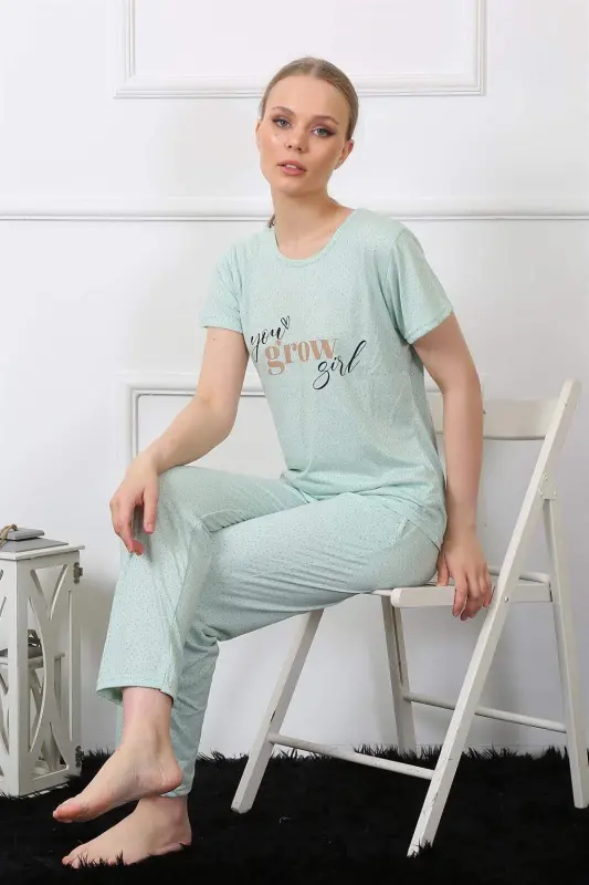 Женский комплект пижам с коротким рукавом Angelino 4140 - 6