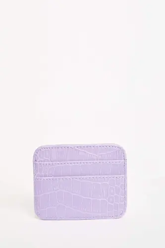 Женский кошелек для карт из искусственной кожи крокодила W2526azns - 4