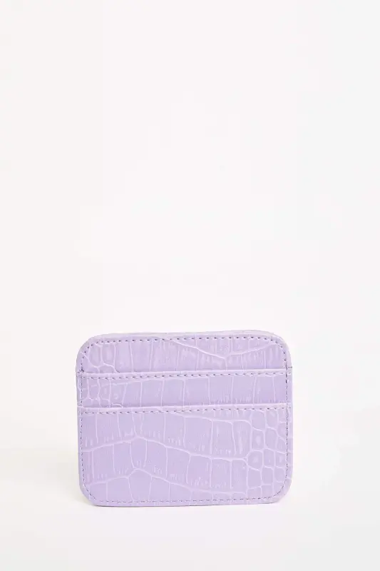 Женский кошелек для карт из искусственной кожи крокодила W2526azns - 4