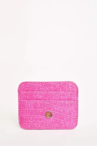 Женский кошелек для карт из искусственной кожи крокодила W2526azns - 1