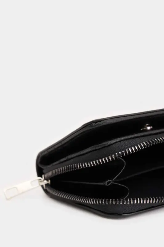 Женский кошелек из искусственной кожи - Черный - 5