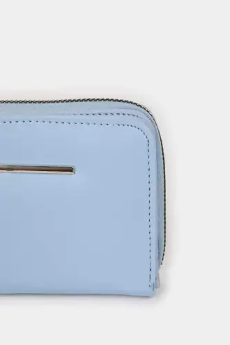 Женский кошелек из искусственной кожи - Синий - 3
