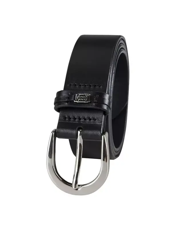 Women's Signature Leather Jean Belt-Black - 4