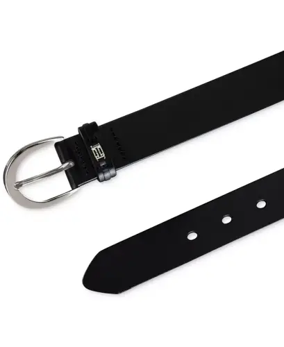 Women's Signature Leather Jean Belt-Black - 7