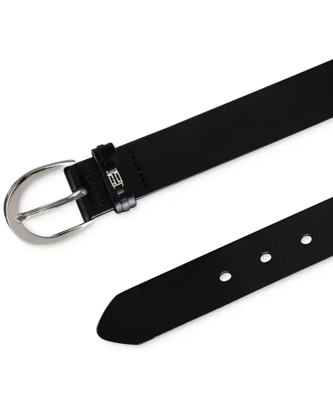 Women's Signature Leather Jean Belt-Black - 7