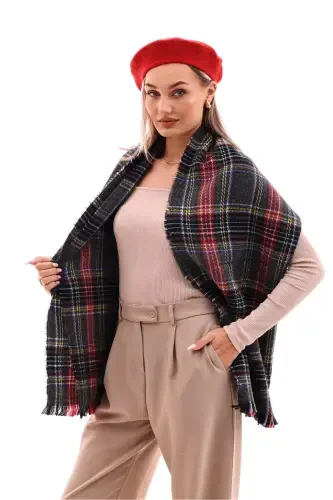 Женский Мягкий Плед Шарф-Шотландка - 6