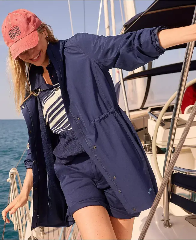 Женский непромокаемый плащ-дождевик Squall, который можно сложить. - 8