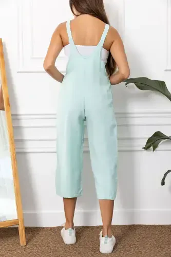 Женский Открытый Мятный Садовый Комбинезон ARM-20K001117-Открытый Мятный - 4