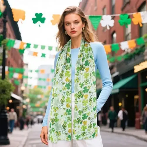 Женский шарф E-Clover, легкие шарфы, шаль-накидка для весны/лета и зимы - 6
