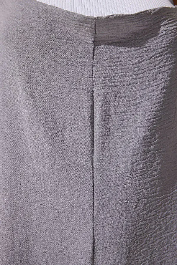 Женский серый вязаный сарафан на бретельках BF00095 - 5