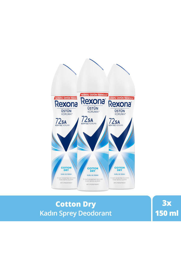 Женский спрей-дезодорант Cotton Dry 72 часа непрерывной превосходной защиты 150 Mlx3 - 1